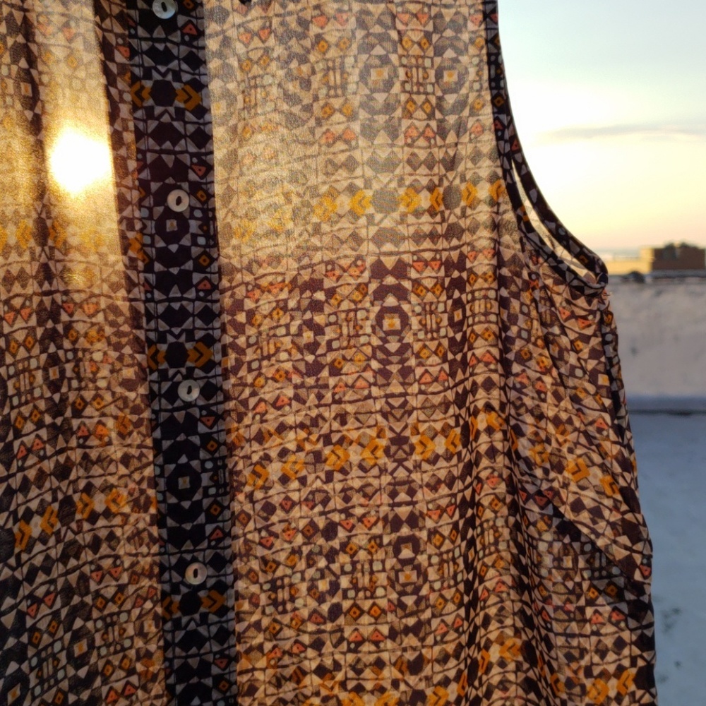 H&M Pretty button-up top. Flirty, slightly transpa